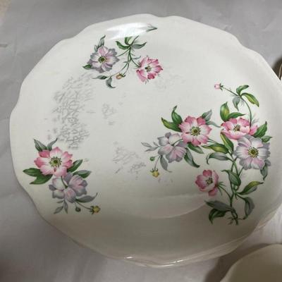 Vintage Mid-Century Everyday Closet: 7-Dinner Plates, 1-Serving Platter, & 1-Cup/Saucer a Few Plates have Crazing and some...
