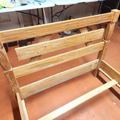 Lot #102 Pair of Twin Beds - oak