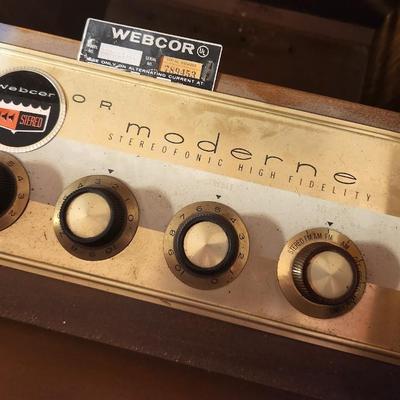 Lot #103 MidCentury Modern Radio Moderne - Stereophonic High Fidelity Record Player