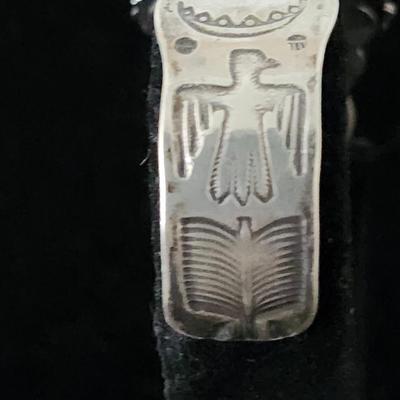 Navajo Stamped Sterling Silver Cuff
