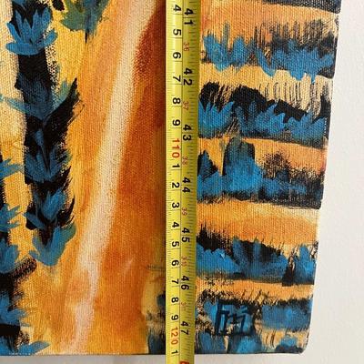 3ft x 4ft “Aerial Agave Field” Signed M2 Studio Painting