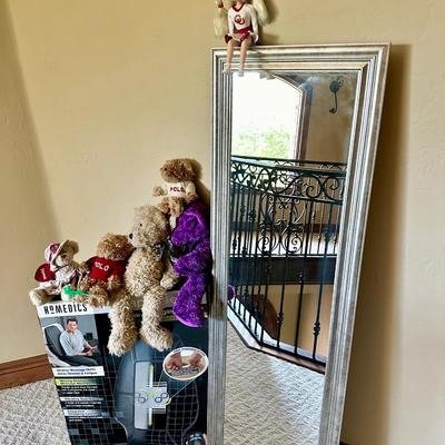 Children’s toys and a full length mirror