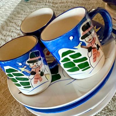 Set of Holiday dishes
