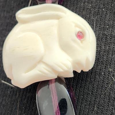 Bone Bunny Necklace