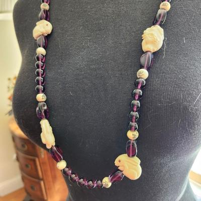 Bone Bunny Necklace