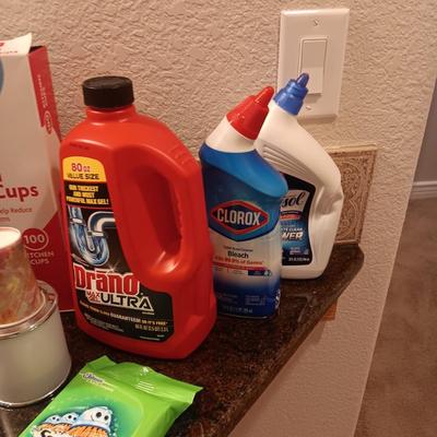 NEW KLEENEX, BATHROOM CLEANERS, PAPER CUPS, SOFT SOAP AND MORE
