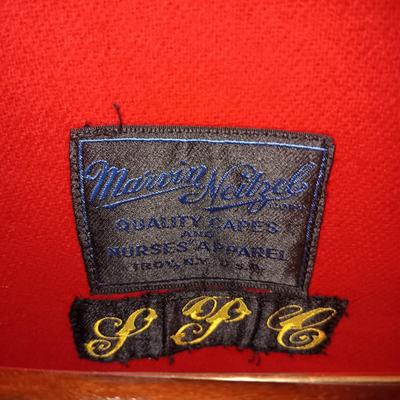 NAVY BLUE WOOL NURSES CAPE AND WOOL MILITARY JACKET