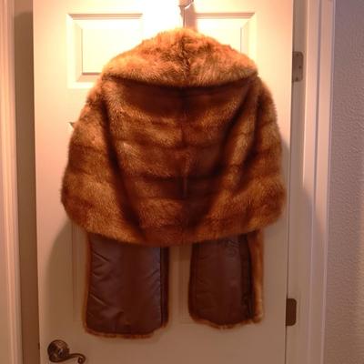 FLEMINGTON FURS MINK STOLE LINED IN SATIN