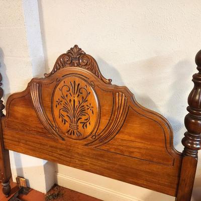 Lot #105 Antique 1920's Bed frame - Double/Full
