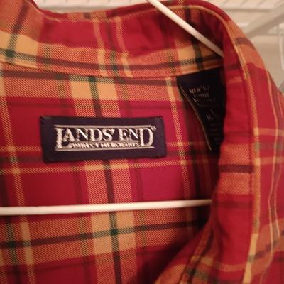 MEN'S PLAID LONG SLEEVE SHIRTS SIZE LARGE