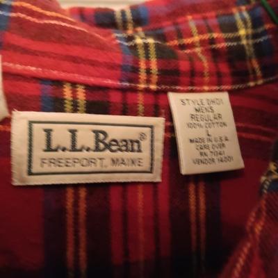 MEN'S PLAID LONG SLEEVE SHIRTS SIZE LARGE