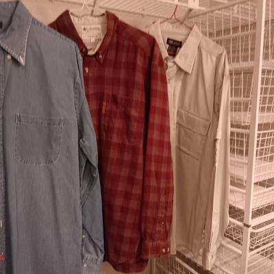 MEN'S LONG SLEEVE SHIRTS SIZE LARGE