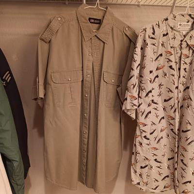 WOOLRICH & COLUMBIA MEN'S SHIRTS SIZE LARGE