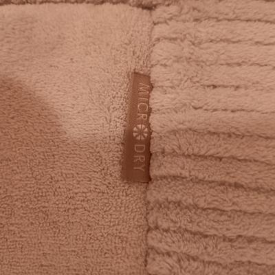 SHOWER CURTAIN W/LINER, THICK BATH MAT, CANDLE IN A JAR AND A WASTE CAN
