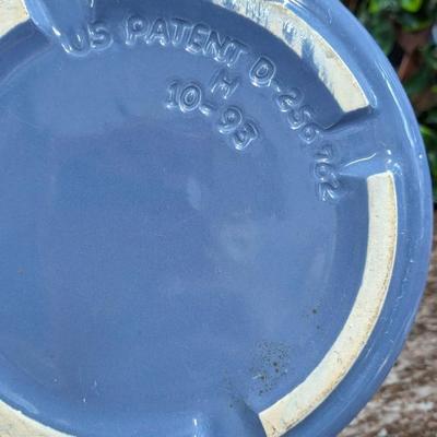 Vintage Rival Crockpot Blue 5 Quart Slow Cooker With Removeable Stoneware Clear Plastic Lid