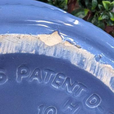 Vintage Rival Crockpot Blue 5 Quart Slow Cooker With Removeable Stoneware Clear Plastic Lid
