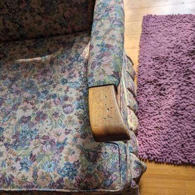 Antique Floral Rocking Love seat