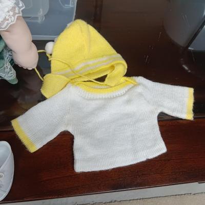CABBAGE PATCH DOLL W/CLOTHES, SHOES AND BLANKET