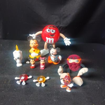 MICKEY MOUSE, M & M'S & CALIFORNIA RAISIN TOYS