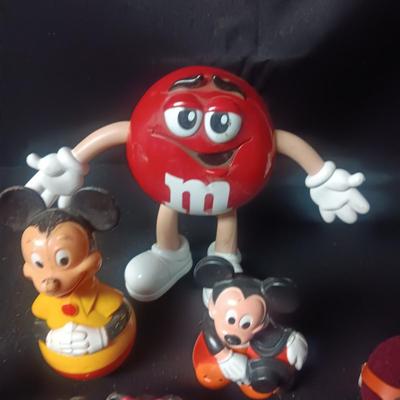MICKEY MOUSE, M & M'S & CALIFORNIA RAISIN TOYS