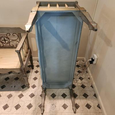 2 Wood & Metal Benches 44x18x30