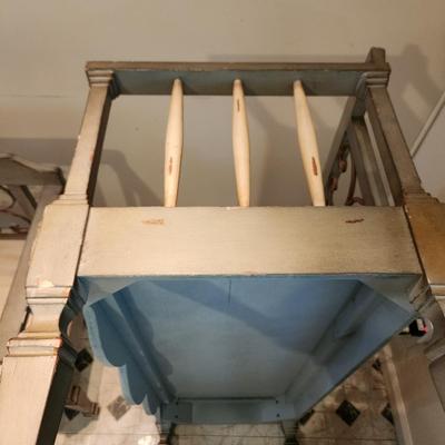 2 Wood & Metal Benches 44x18x30