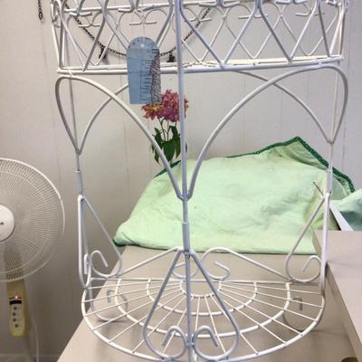 Two Tier Plastic Wrapped Wire Stand