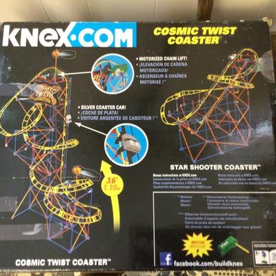 K’Nex Box Sets Cosmic Twist and Lava Launch Coasters.