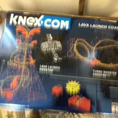 K’Nex Box Sets Cosmic Twist and Lava Launch Coasters.