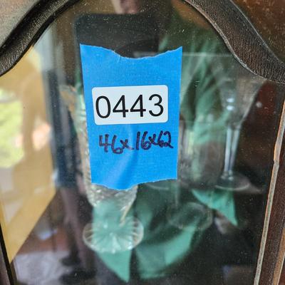 Vintage 3 Shelves Curio Cabinet J.B. Van Sciver Co. Camden N.J. 46x16x62