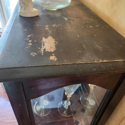 Vintage 3 Shelves Curio Cabinet J.B. Van Sciver Co. Camden N.J. 46x16x62