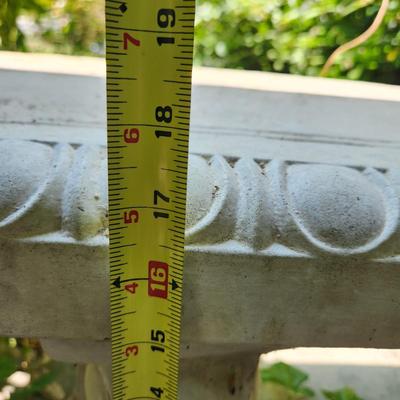 Concrete Patio Outdoor Garden Bench 48"x14" 3 pieces