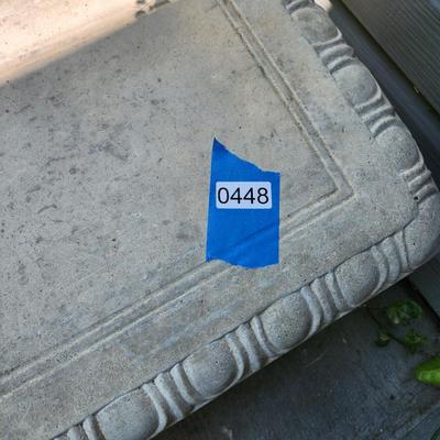 Concrete Patio Outdoor Garden Bench 48"x14" 3 pieces