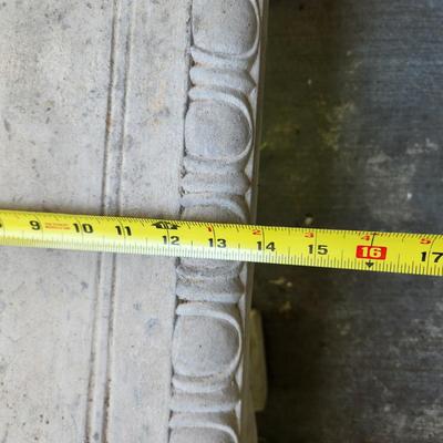 Concrete Patio Outdoor Garden Bench 48"x14" 3 pieces