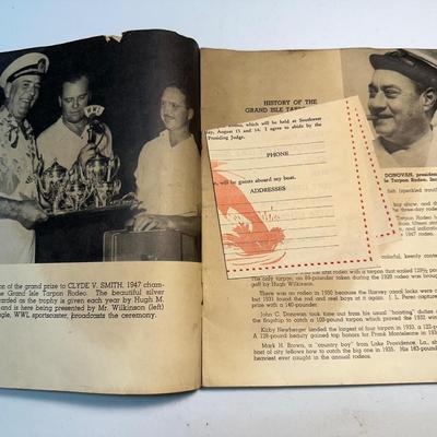 1948 Grande Isle Tarpon Rodeo Pamphlet w/ Extras