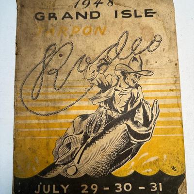 1948 Grande Isle Tarpon Rodeo Pamphlet w/ Extras