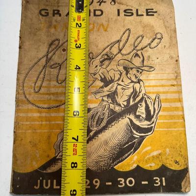 1948 Grande Isle Tarpon Rodeo Pamphlet w/ Extras