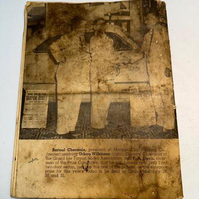 1948 Grande Isle Tarpon Rodeo Pamphlet w/ Extras