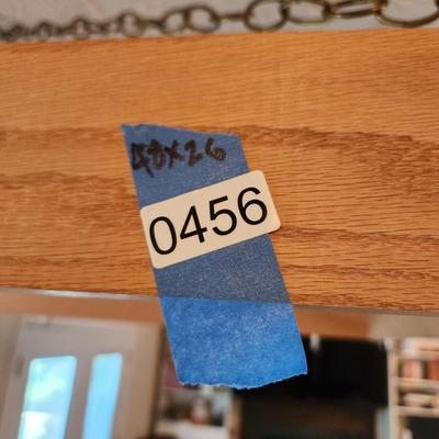 Wood Hanging Pots and Pans Ceiling Rack w Hooks 48" x26"