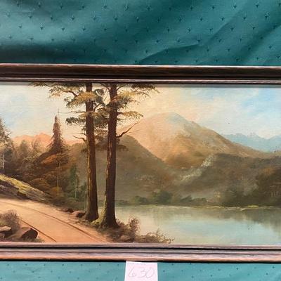 Vintage Pikes Peak Painting By Will Bergstrom