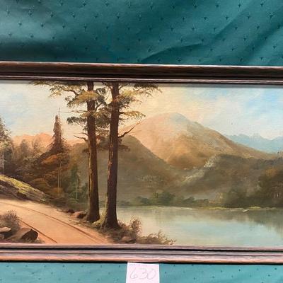 Vintage Pikes Peak Painting By Will Bergstrom