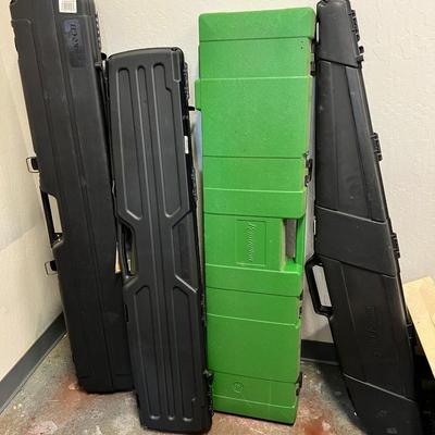 Large plastic empty rifle cases