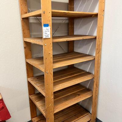 Ikea wooden rack on casters