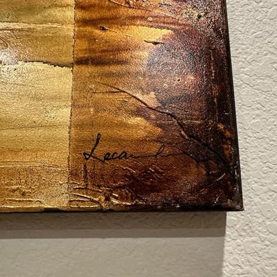 SIGNED OIL ON CANVAS STRETCHED ON WOOD FRAME