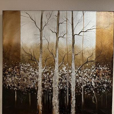SIGNED OIL ON CANVAS STRETCHED ON WOOD FRAME