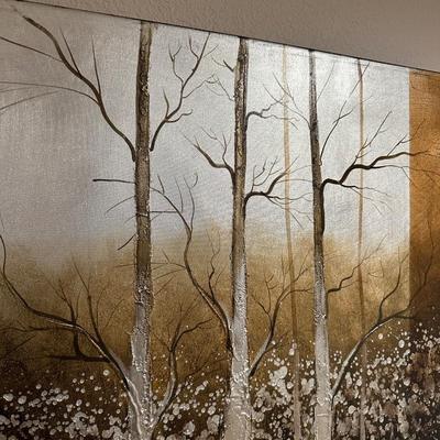 SIGNED OIL ON CANVAS STRETCHED ON WOOD FRAME