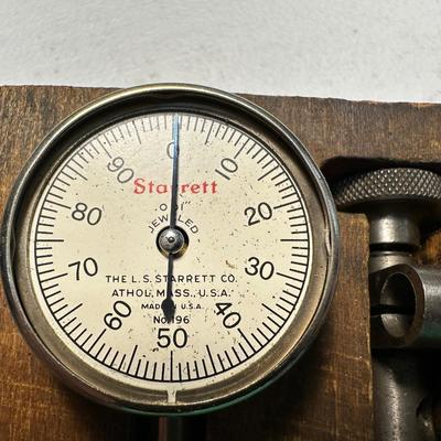 Starrett No. 196 Dial Test Indicator Set. (See description)