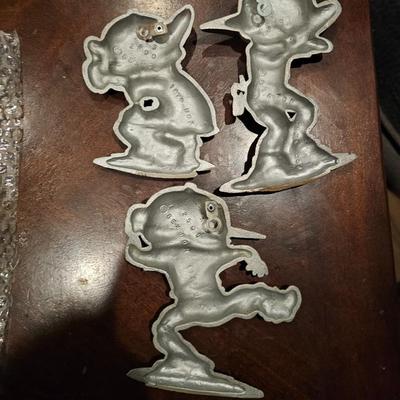 Vintage 70s Sexton Metal Cast Iron Baseball Wall Hanging Decor Art Lot