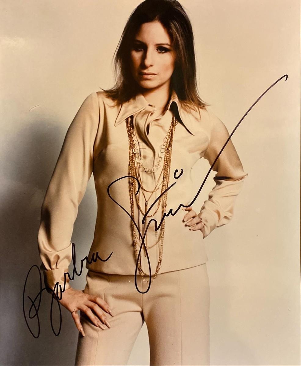 BARBRA STREISAND signed autographed photo vintage COA Hologram