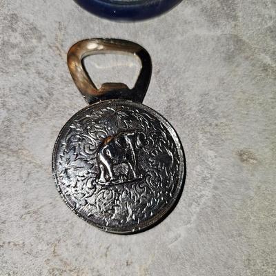 Vintage Germany Original Gerzit Gerz Lidded Beer Stein and Limited Edition Bottle Opener